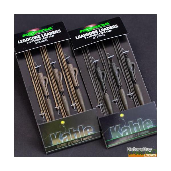 Montage Korda Leadcore Hybrid Lead Clip QC Swivel 1m Weed Silt