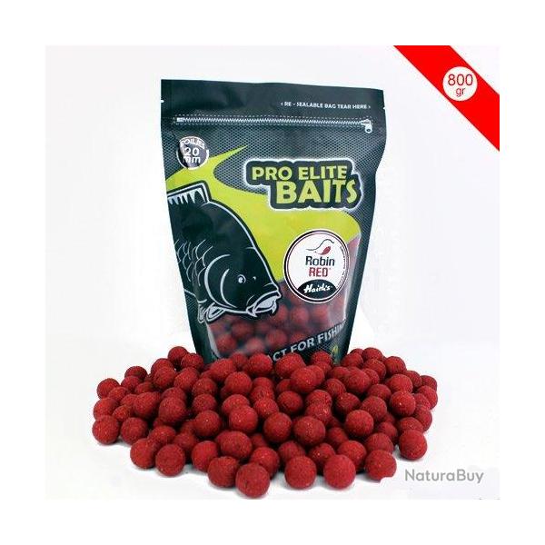 Bouillettes Pro Elite Baits Robin Red 20mm 800g