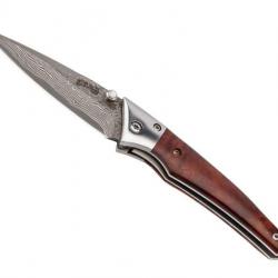 COUTEAU HERBERTZ SELEKTION BOIS DE RACINE 10.5CM DAMAS