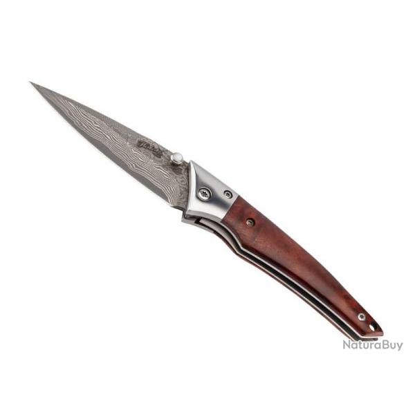COUTEAU HERBERTZ SELEKTION BOIS DE RACINE 10.5CM DAMAS