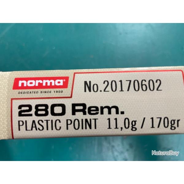 NORMA 280 R PPDC 11 G /170 GR X 2 BTES DE 20 BALLES