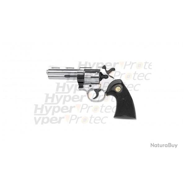 357 Python revolver alarme 9 mm chrom crosse noire