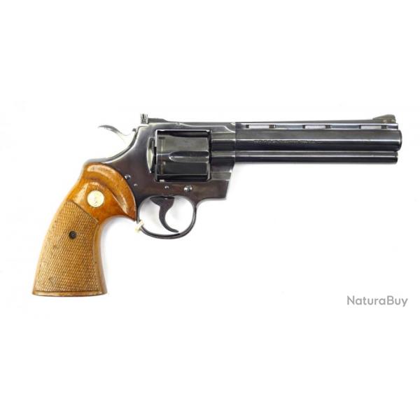 revolver colt python bronz&eacute; 6 pouces calibre 357 mag produit en 1977