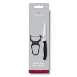 6.7113.23 Set 2 pièces Victorinox Swissclassic noir