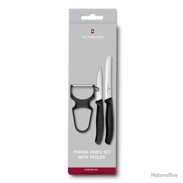 6.7113.35 Set 3 pices Victorinox Swissclassic noir