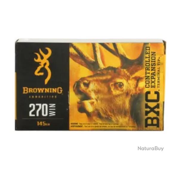 20 Munitions Browning Cal.270 Win BXC - 145 gr