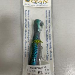 !! LEURRE OCÉAN BORN FLYING POPPER 140FL COL GMK GREEN MACKEREL