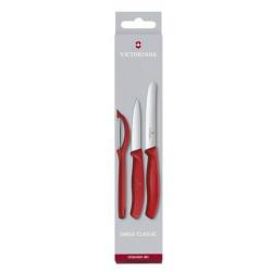 6.7111.31 Set 3 pièces Victorinox Swissclassic rouge