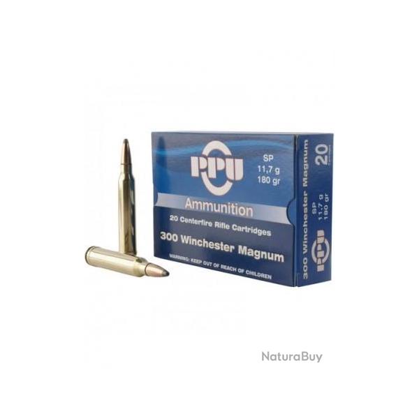 Munitions PARTIZAN CAL. 300 WIN. MAG. - SOFT POINT 11,7 G 180 grains