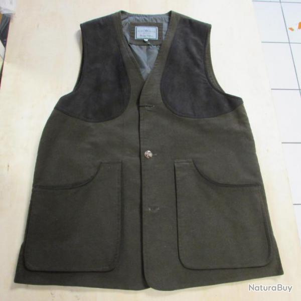 Gilet de chasse sans manches de marque ALAN PAINE, modle Grantham, couleur olive