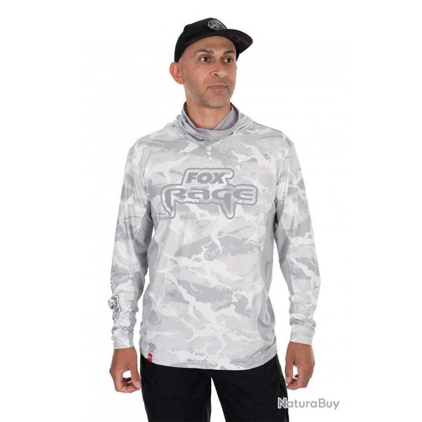 T Shirt UV Fox Rage Hooded Light Camo