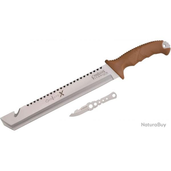 Camilus - Machette Carnivore X 19236 de 45 cm avec couteau  trimmer