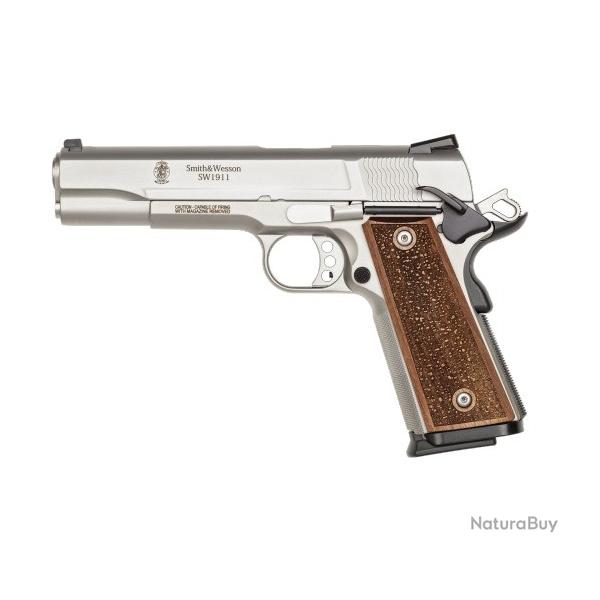 PISTOLET SMITH AND WESSON 1911 PRO SERIES INOX 5 POUCES