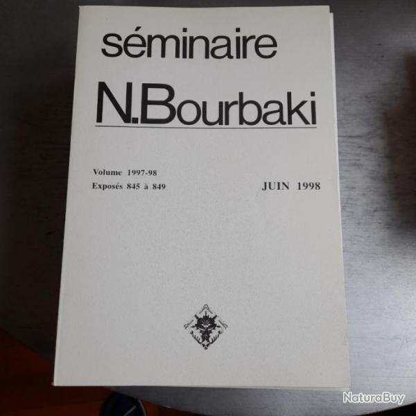 Sminaire Bourbaki. Lot de 15 brochures