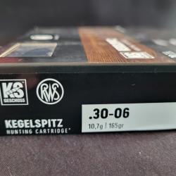 Munitions RWS KS 30-06 10.7g 165 grs