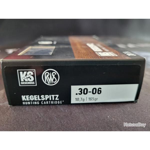 Munitions RWS KS 30-06 10.7g 165 grs