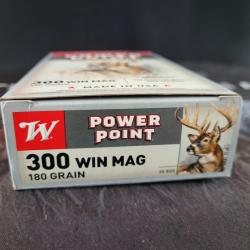 MUNITIONS WINCHESTER CAL . 300 WIN MAG - Power Point 180 Grs