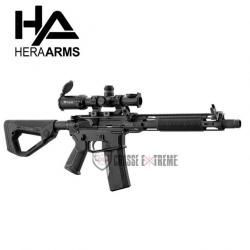 Pack AR15 HERA ARMS 11.5'' Cal 223 Rem avec Optique et Garde Main Cuir