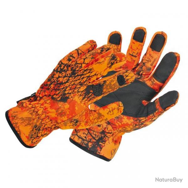 PROMOTION ! Gants de chasse  ProHunt camo Snake Blaze orange