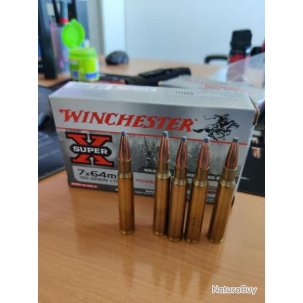 25 munitions Winchester POWERPOINT 7X64 162 GRAINS