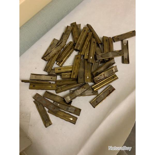 lot clips mauser en acier et laiton