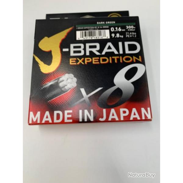 Tresse Daiwa Braid Expedition 0.16mm