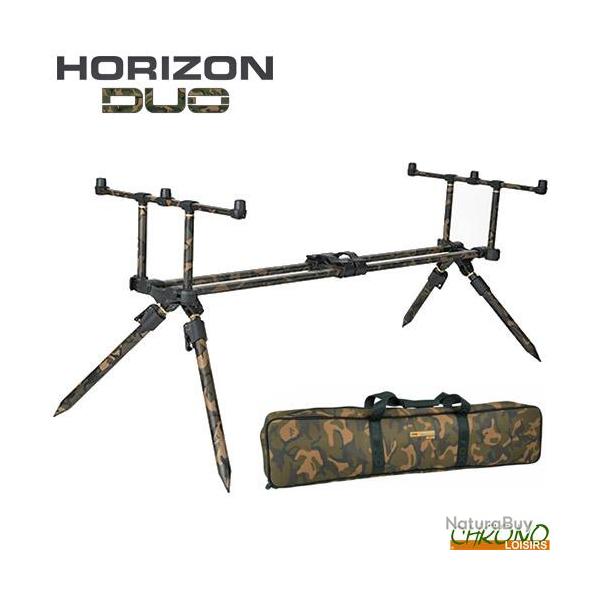 Rod Pod Fox Horizon Duo Camou 3 cannes + Pieds Longs