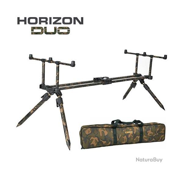 Rod Pod Fox Horizon Duo Camou 3 cannes + Pieds Longs