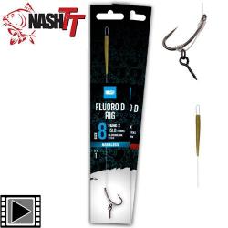 Bas de Ligne Nash Fluoro D Rig sans Ardillon n° 4
