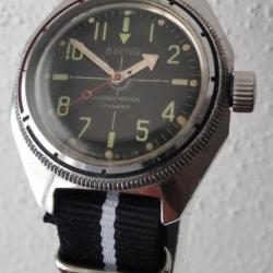 VOSTOK AMPHIBIA OCTOGONALE MONTRE MÉCANIQUE ANCIENNE 17 RUBIS CALIBRE 2409A URSS CHOSTOPOL 1970s