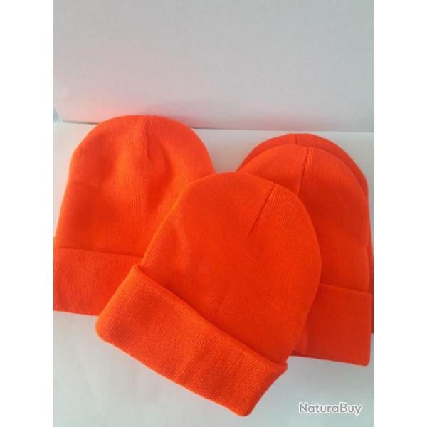 Bonnet Orange Fluo haute visibilit pour la battue