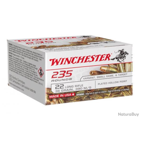 235 Munitions Winchester Cal.22lr SUPER-X - 36gr