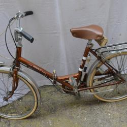 VELO PLIANT MOTOCONFORT PROGRESS-MOYEU STURMEY ARCHER & FREINS HYDRAULIQUES-1975