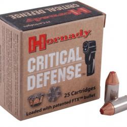 25 Munitions HORNADY Critical Defense Cal.380 Auto FTX - 90 gr