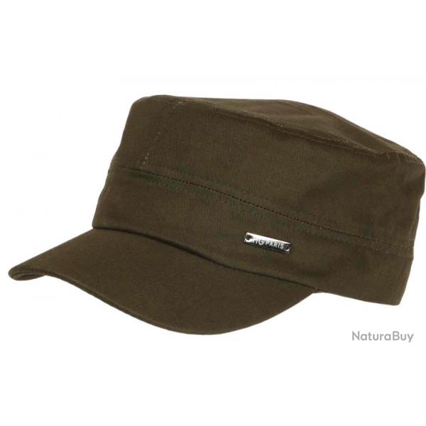 Casquette Militaire Verte Kaki Armee en Coton Tendance Clyff Taille unique Vert