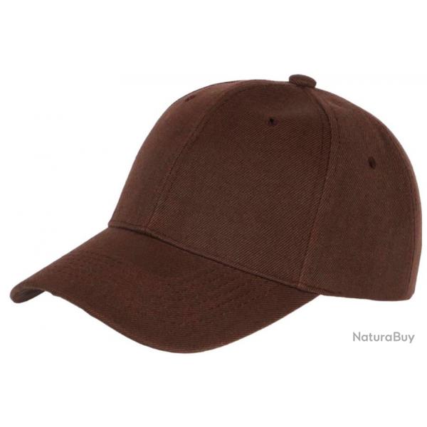 Casquette Baseball Marron Fonce Tendance Taille unique Marron