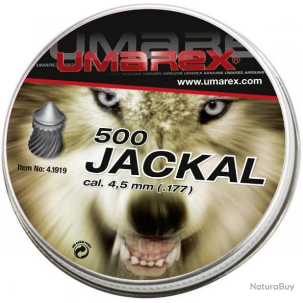 Plombs 4.5 mm Jackal Chasse 0.53 g - Umarex - Boite de 500