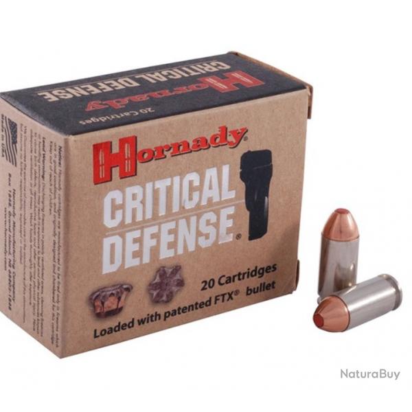 20 Munitions Hornady Critical Defense Cal.40 S&W  FTX - 165 gr