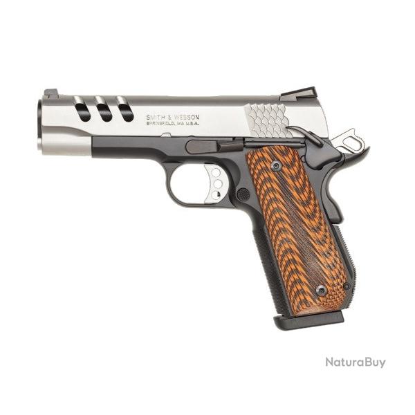 PISTOLET SMITH AND WESSON 1911 PERFORMANCE CENTER BI COLOR 45 ACP 4,25 POUCES