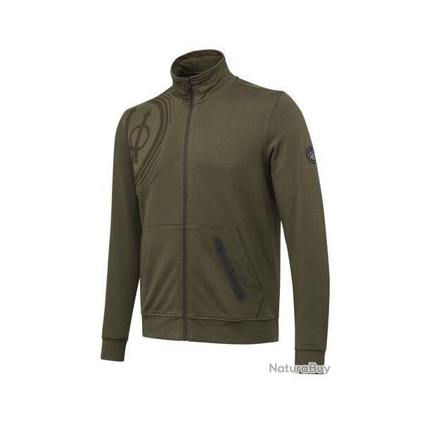 Sweat de chasse zipp kaki BERETTA