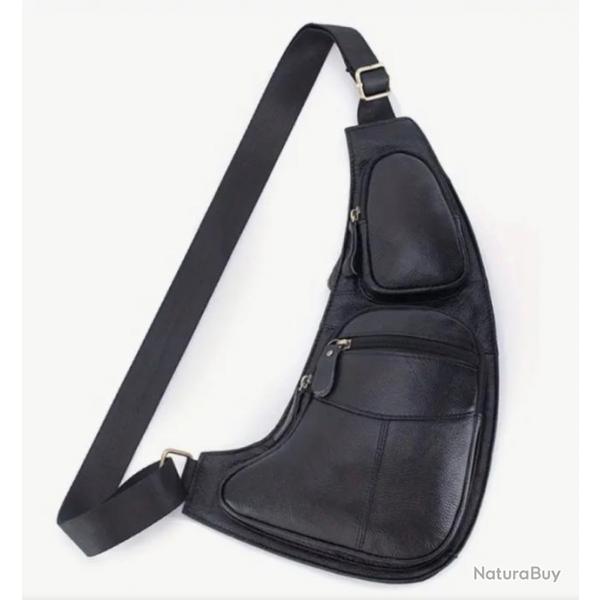 Sac style Holster en cuir de vachette