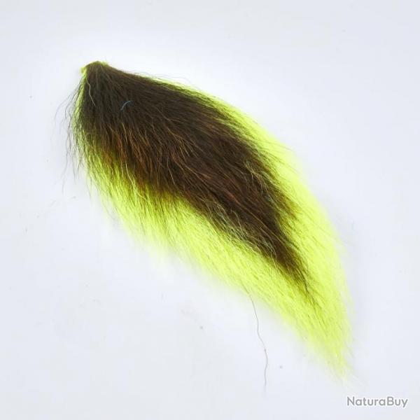 Longs Poils Bucktail De Charette JAUNE FLUO