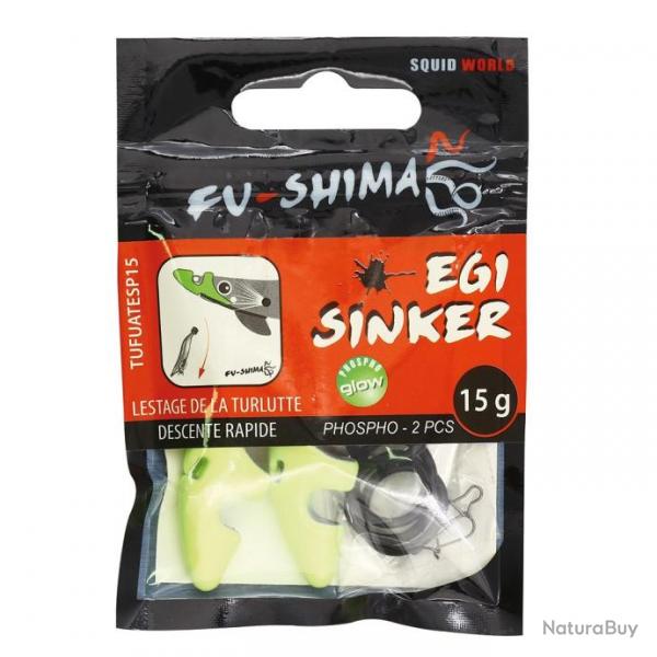 Casque Fu-Shima Tete Egi Sinker Orange x2 15G