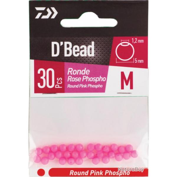 Perle Daiwa Ronde Rose Phosphorescente M