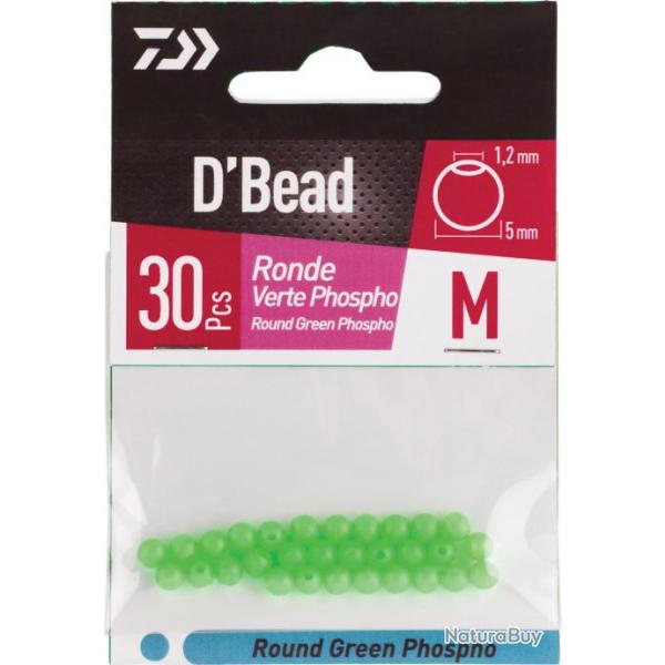 Perle Daiwa Ronde Vert Phosphorescent M