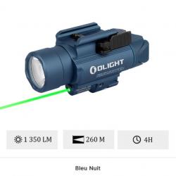 Olight Baldr Pro Bleu Nuit - Lampe Ultra Puissante Militaire Avec Laser Vert