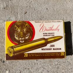 Lot de 20 balles 300 Weatherby Magnum 110 grain Ultra-Velocity