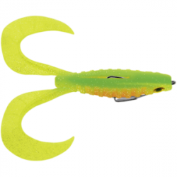 LEURRE SOUPLE GRENOUILLE DELALANDE NEO FROG MONTE 18CM 12G FIRE TIGER PAILLETTE