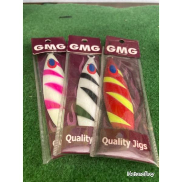 lot de 3 slow jigs GMG 80 gr