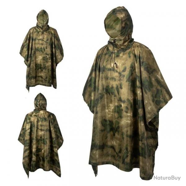 Poncho impermable en polyester 210T - Camouflage 3